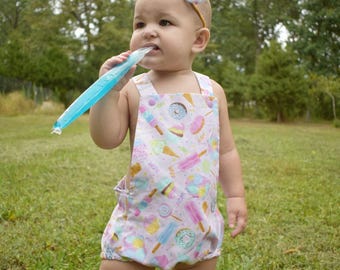 Sweet Treats Romper, Donut Romper, First Birthday, Cake Smash Outfit, Toddler, Baby Rompers, Newborn Romper