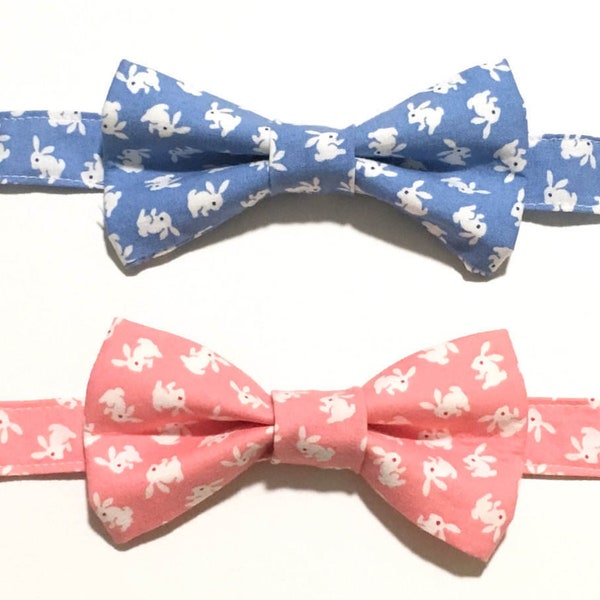 Easter Bunny Bow Tie, Boys Bow Tie, Pre-tied, Toddlers