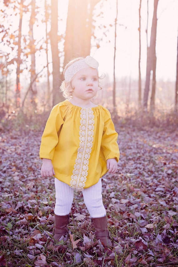 Girls mustard romper hotsell