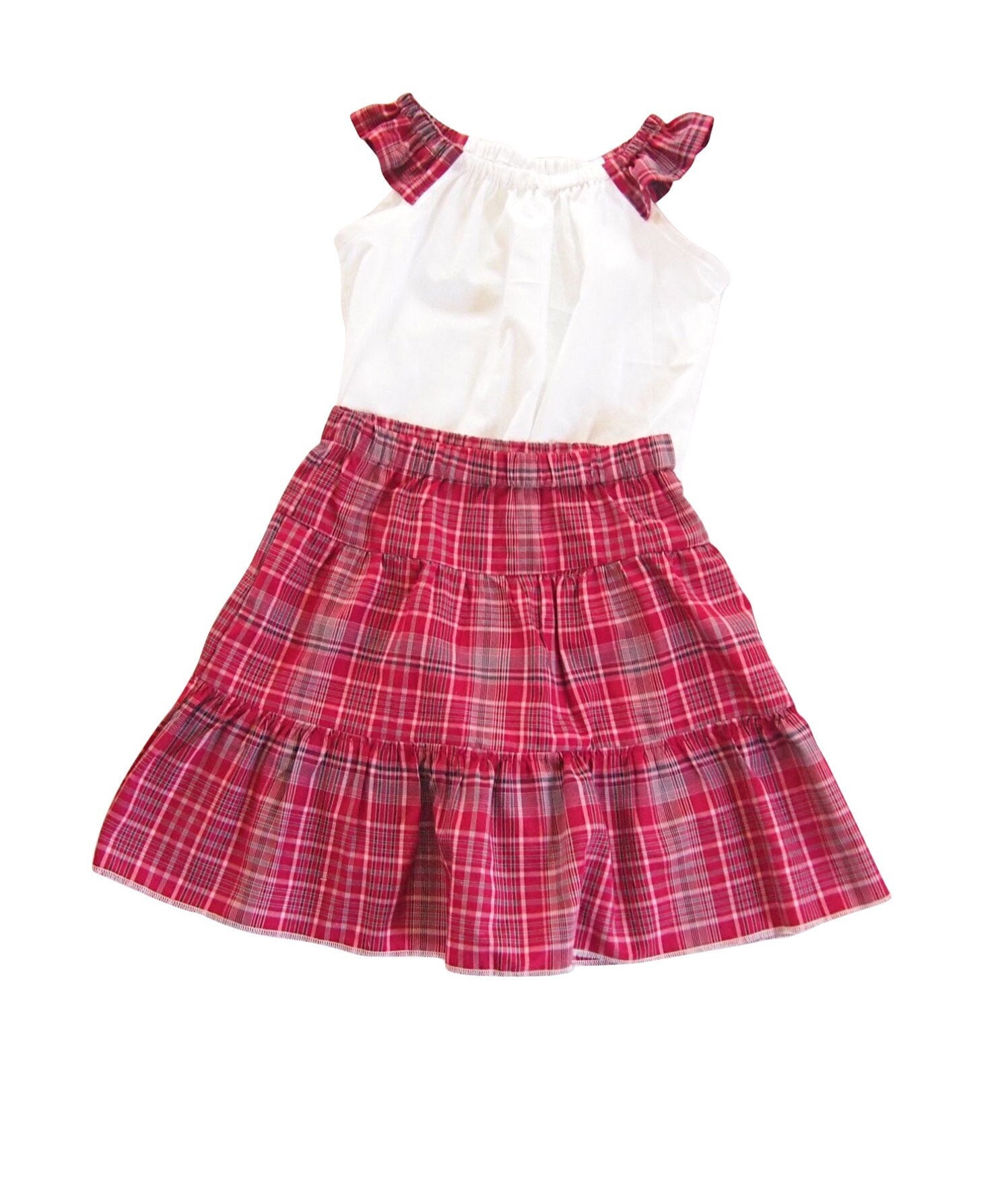 Jamaican Bandana Quadrille Skirt Set - Girls Skirt Set, Girls