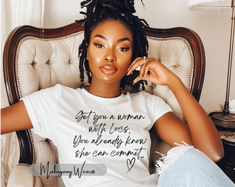 Loc'd Committed T-shirt: Naturligt hår, Melanin Pride