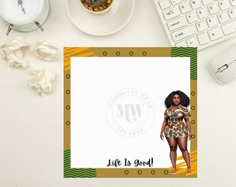 Black Girl Magic Notepad: Afrocentric To-Do List (3x3)