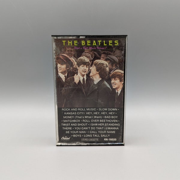 The Beatles Rock n Roll Music Volume 1 Cassette / Vintage Cassette Tape / 1980s 80s 1990s 90s