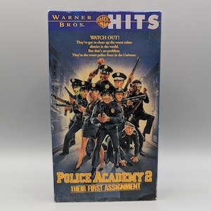 Police Academy 2 Their First Assignment VHS / Vintage Video VHS Tape / Retro Movie Film / 1980s 80s 1990s 90s