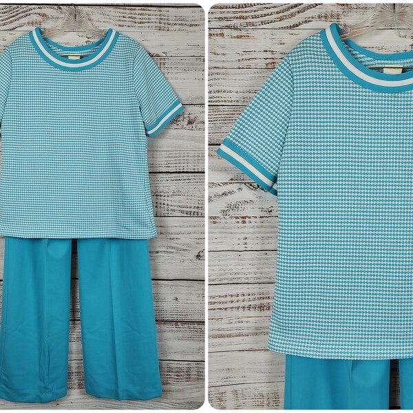 PRINTED LONG SLEEVE BLOUSE AND PANT SET