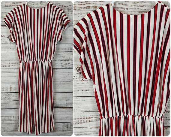 Vintage Dress / Retro Polyester Dress / 70s 1970s… - image 1