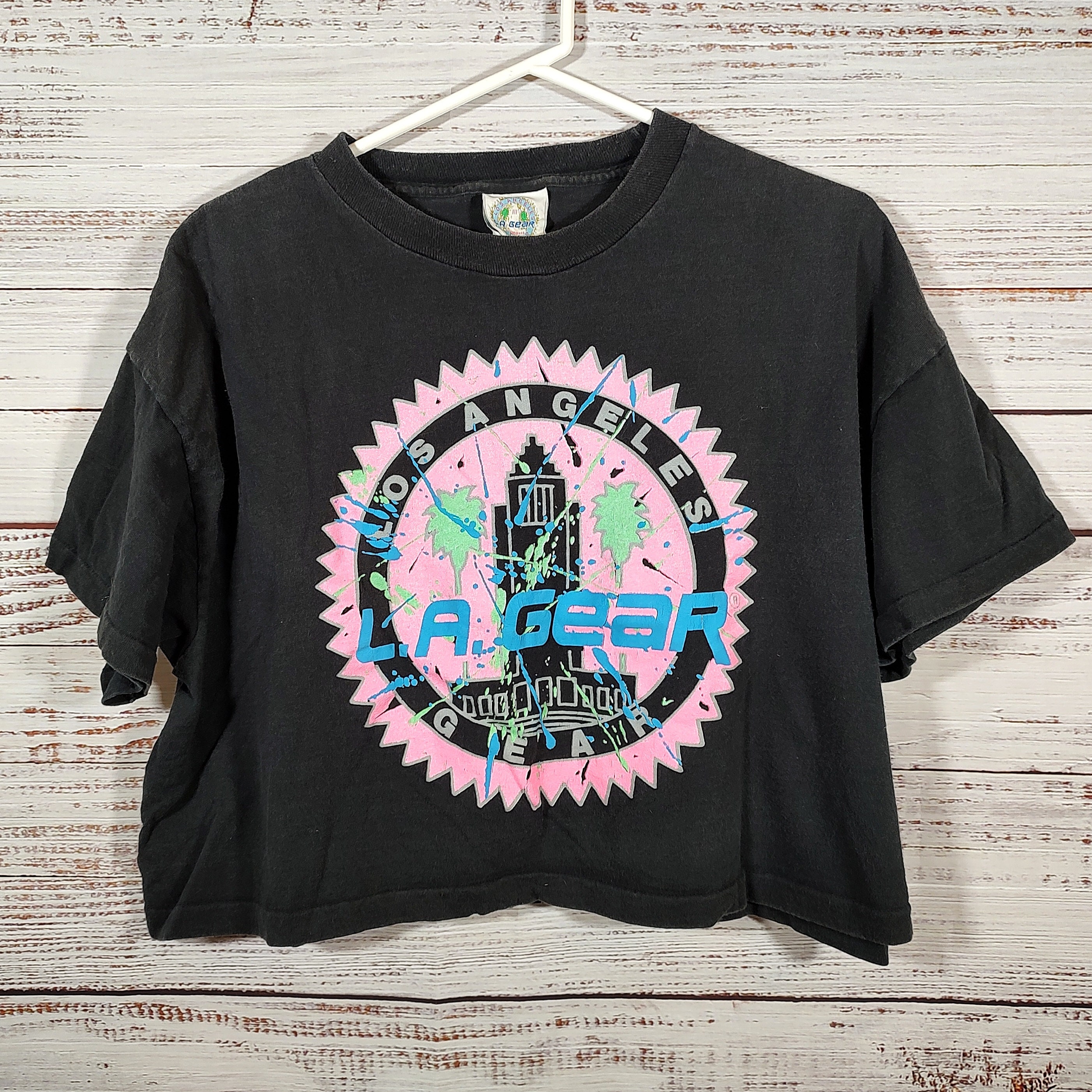 Vintage LA Gear Crop Top / L.A. Gear Single Stitch T Shirt Vintage LA Gear Crop Top / L.A. Gear Single Stitch T Shirt