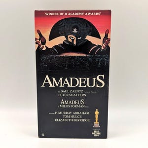 Amadeus VHS / Vintage Video VHS Tape / Retro Movie Film / 1990s