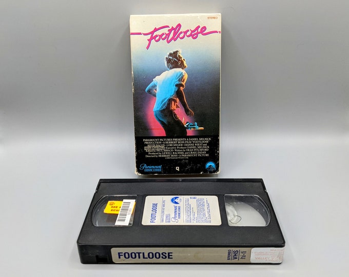 Footloose VHS 1984 / Vintage Video VHS Tape / Retro Movie Etsy