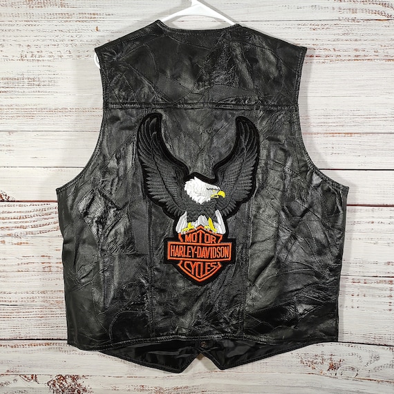 Harley davidson leather vest clearance