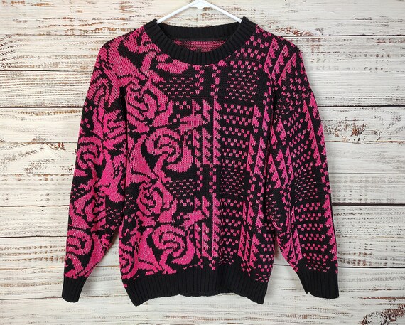 Vintage Sweater / 80s 1980s / 90s 1990s / Sparkly… - image 1