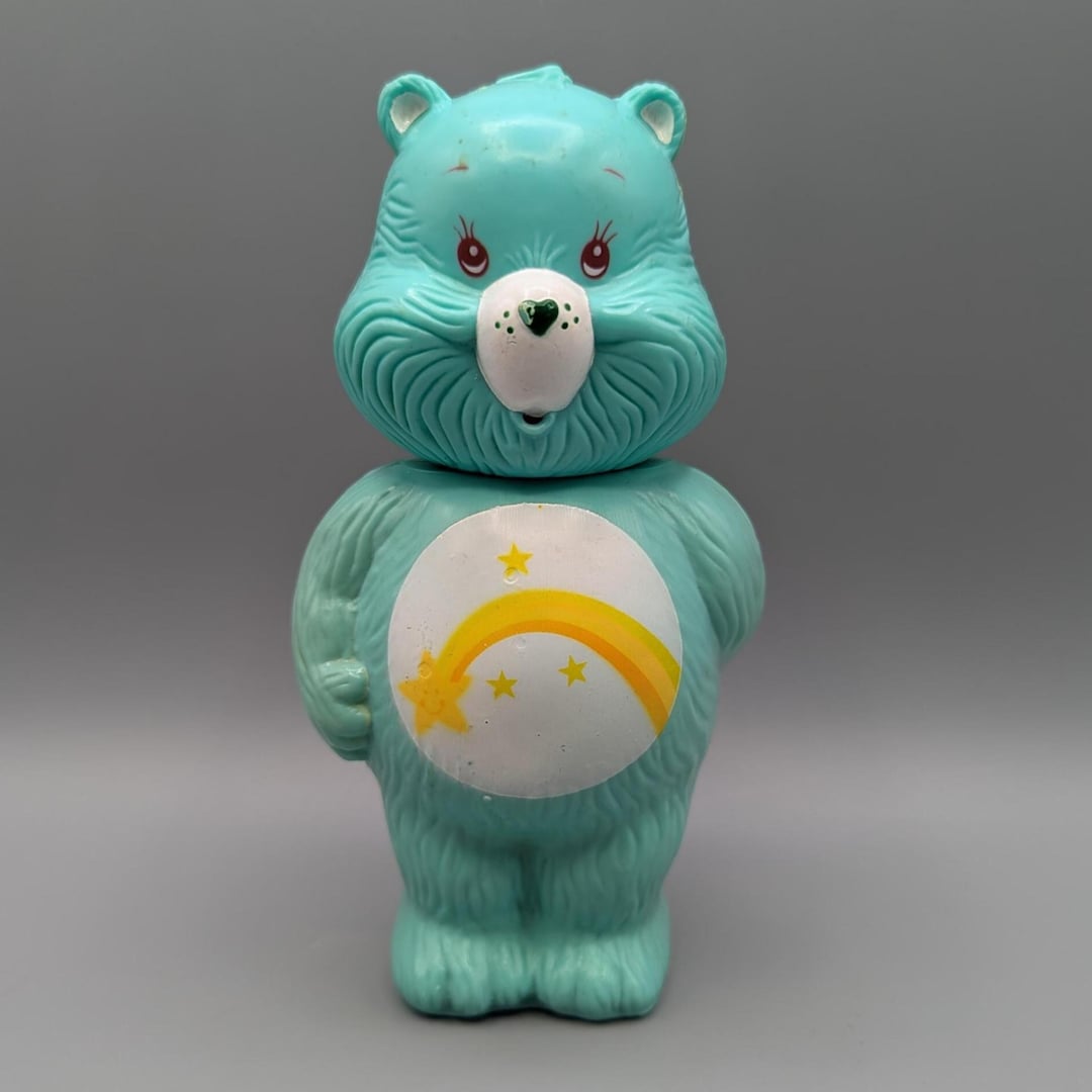 ヴィンテージドール magic bottle bear Vintage Care Bear Bubble Bath Bottle / Retro Wish Bear / 1980s 80s