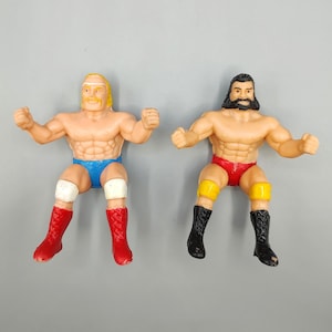 Vintage Champion Finger Wrestlers / Thumb Wrestler / Retro Action Figure / Retro Figurine / 1980s 80s