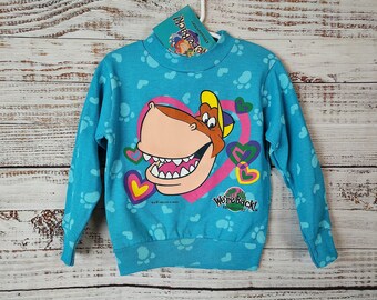 Vintage Toddler Sweater / We're Back! A Dinosaur's Story / Retro Graphic Sweater / NWT New With Tags NOS New Old Stock / 4T Size 4