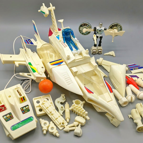 Vintage 1977 Mego Micronauts Battle Cruiser with Working Projectiles / Missing Parts / Extra Parts / Retro Toy / Robot 1970s 70s