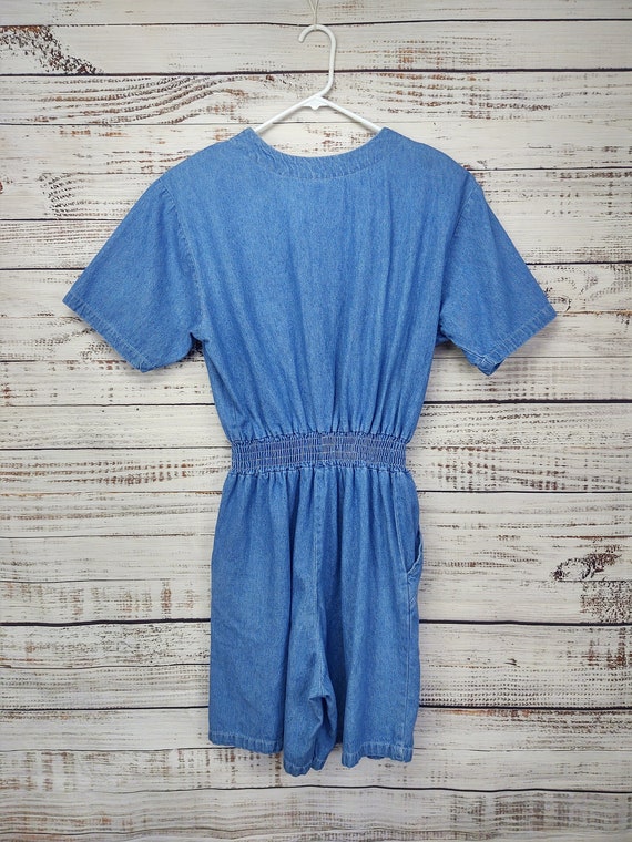 Denim Jumpsuit / Vintage Outfit / 1990s Jumpsuit / 90… Gem