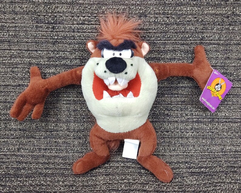 Vintage Looney Tunes Taz / Retro Stuffed Tasmanian Devil / | Etsy