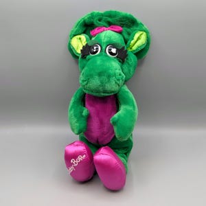 Vintage Barney Baby Bop Plush 1992 14 Inch Toy / Stuffed Animal / Dinosaur Retro Toy / Vintage Plush Toy