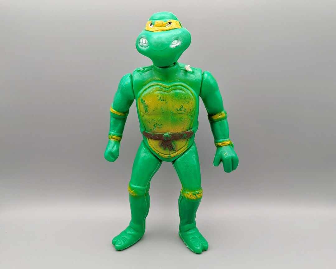 Vintage Teenage Mutant Ninja Turtles rubber dolls toys figurines —