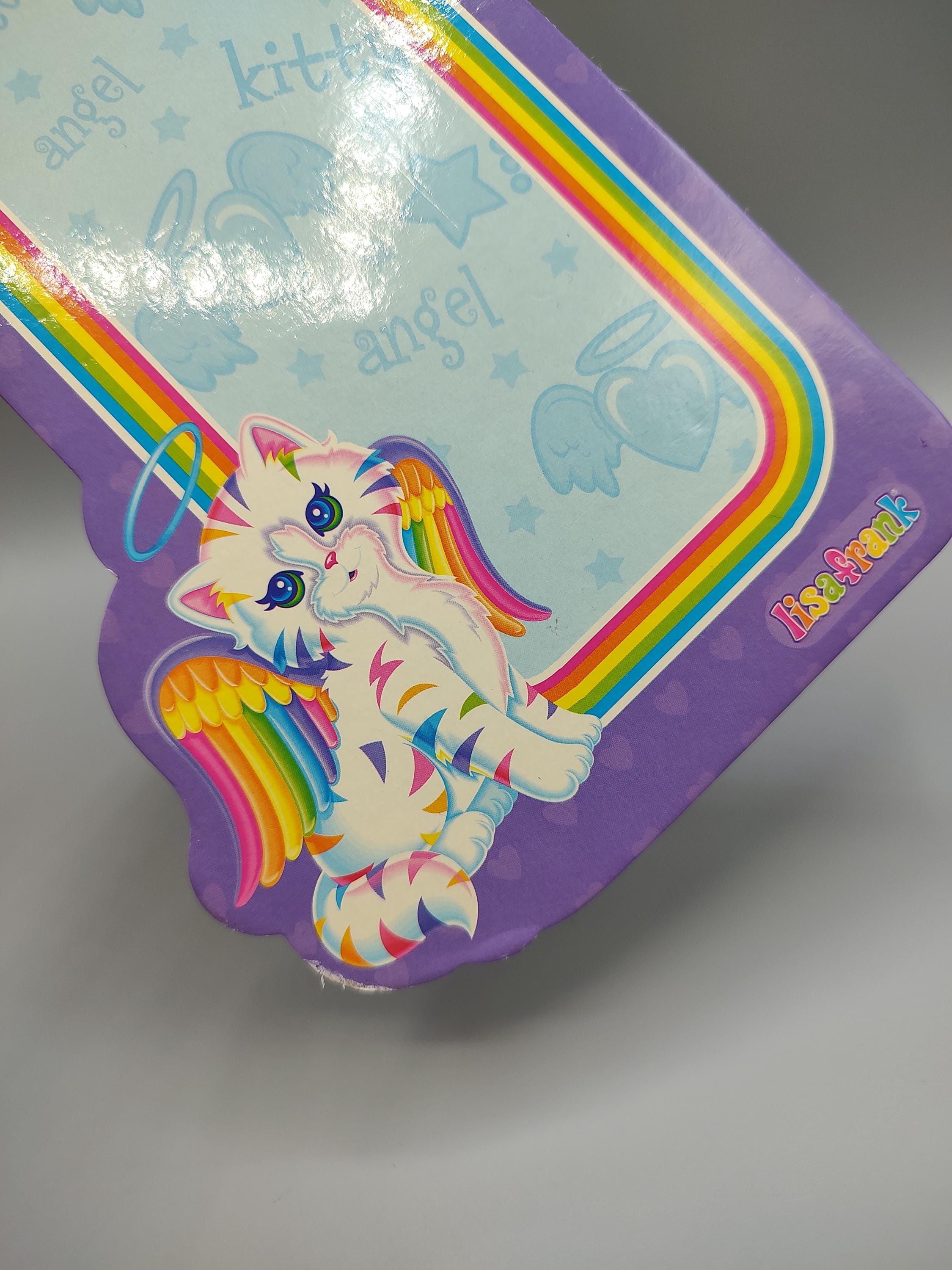 Vintage Lisa Frank Angel Kitty Door Hanger Dry Erase Notes Board