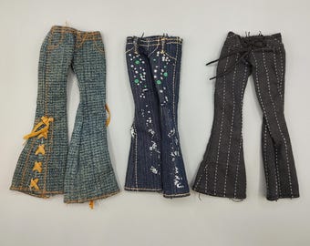 Vintage Bratz Doll Clothing / Retro Fashion Clothes Accessory / Denim Jeans Pants / Style It Yasmin Passion 4 Fashion Boutique Fashion Pack