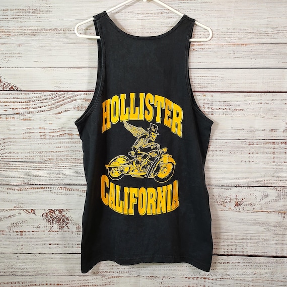 Vintage Tank Top Shirt / Retro Skeleton Skull Motorcycle Club