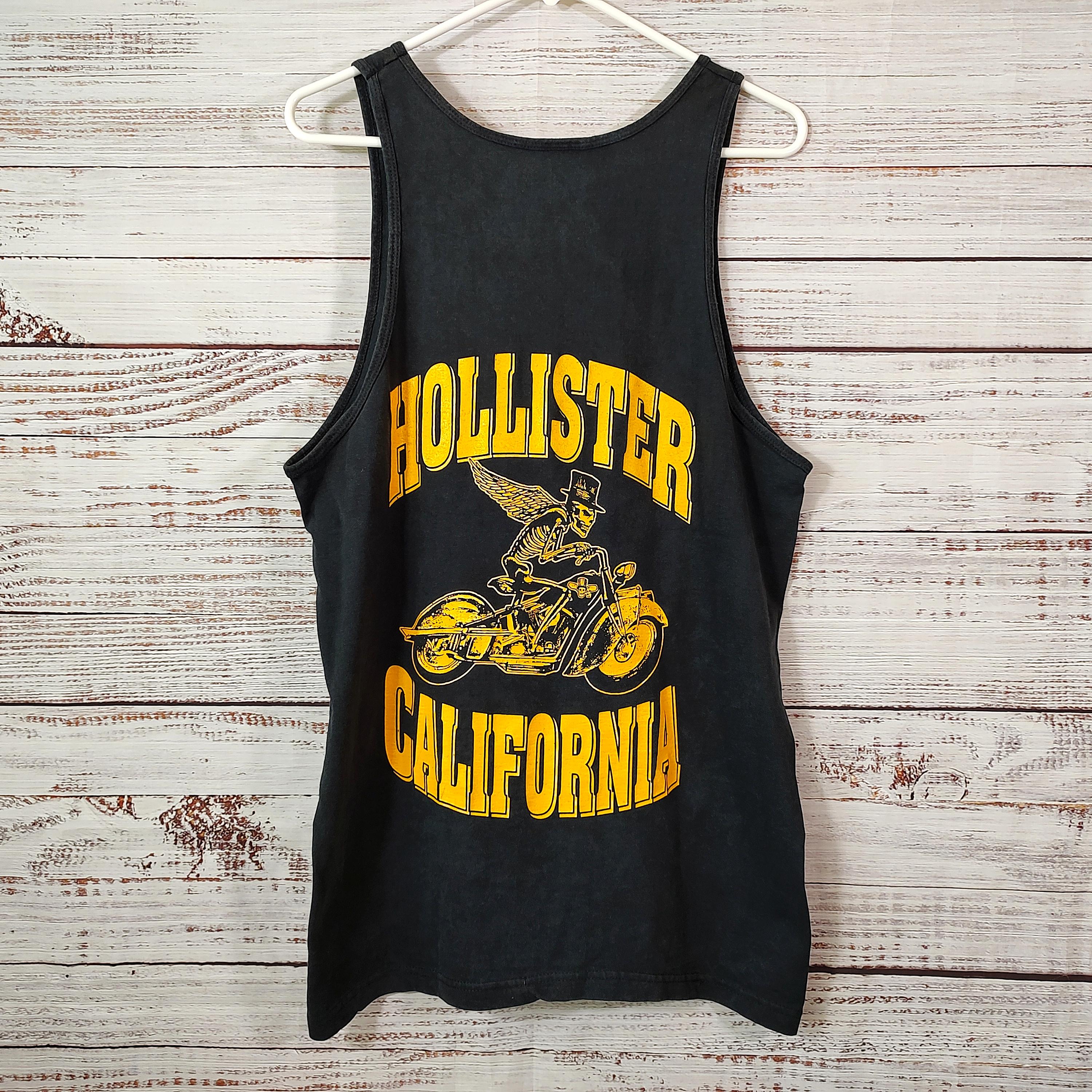 hollister black tank top