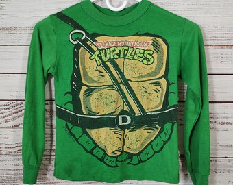 Vintage Toddler Tee Shirt / Teenage Mutant Ninja Turtles TMNT Donatello / 1980s 80s 1990s 90s / Graphic Tee Kids / Small S Medium M