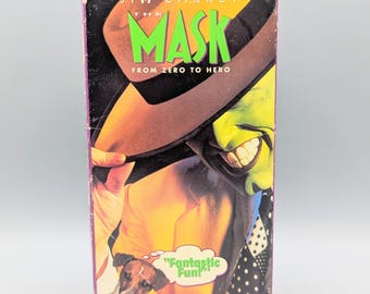 The Mask Jim Carrey VHS / Vintage Video VHS Tape / Retro Movie Film / 1980s 80s