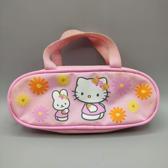 Vintage Sanrio Hello Kitty Pencil Pen Case Pink 2002 Y2K / Hello