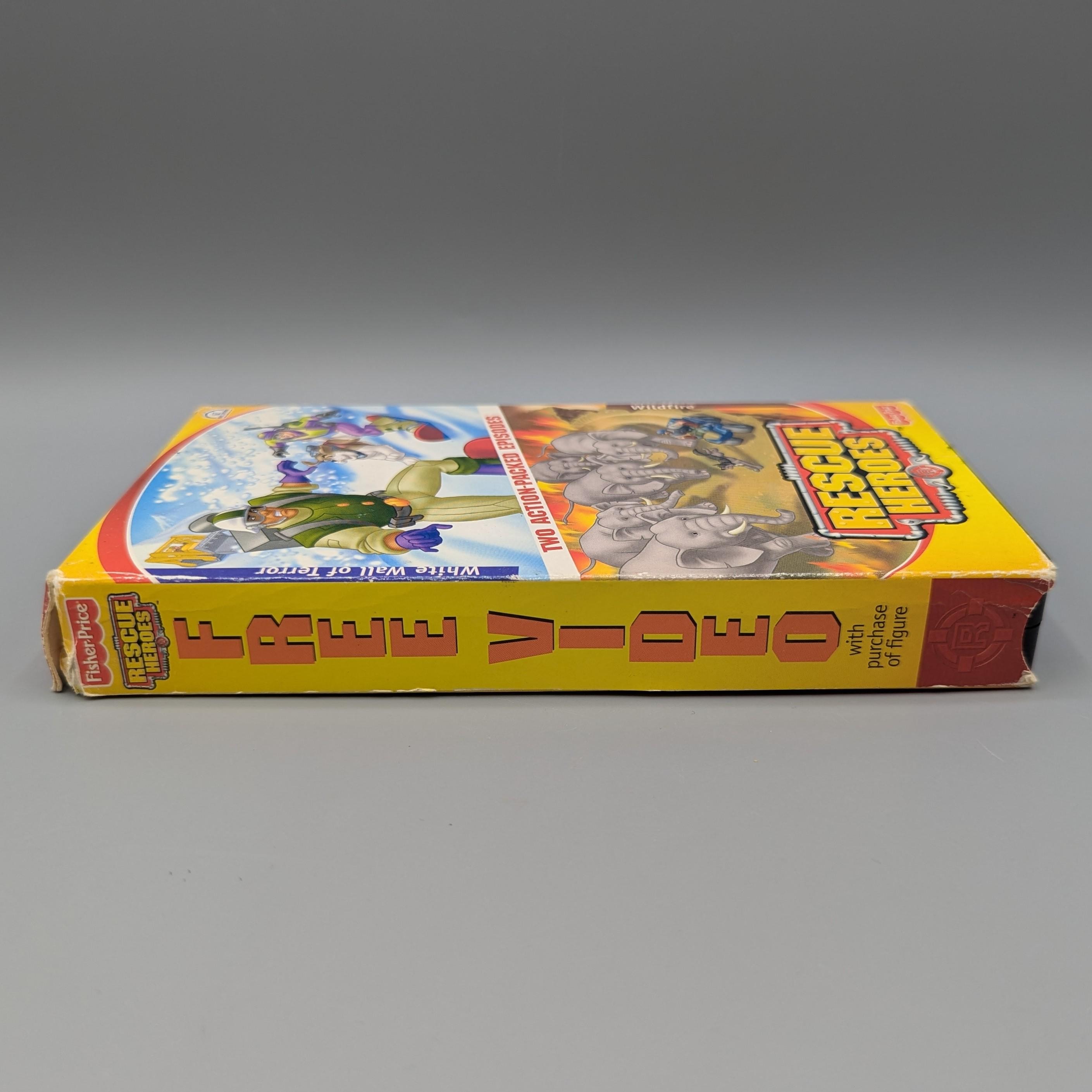 Rescue Heroes White Wall of Terror Wildfire VHS / Vintage Video