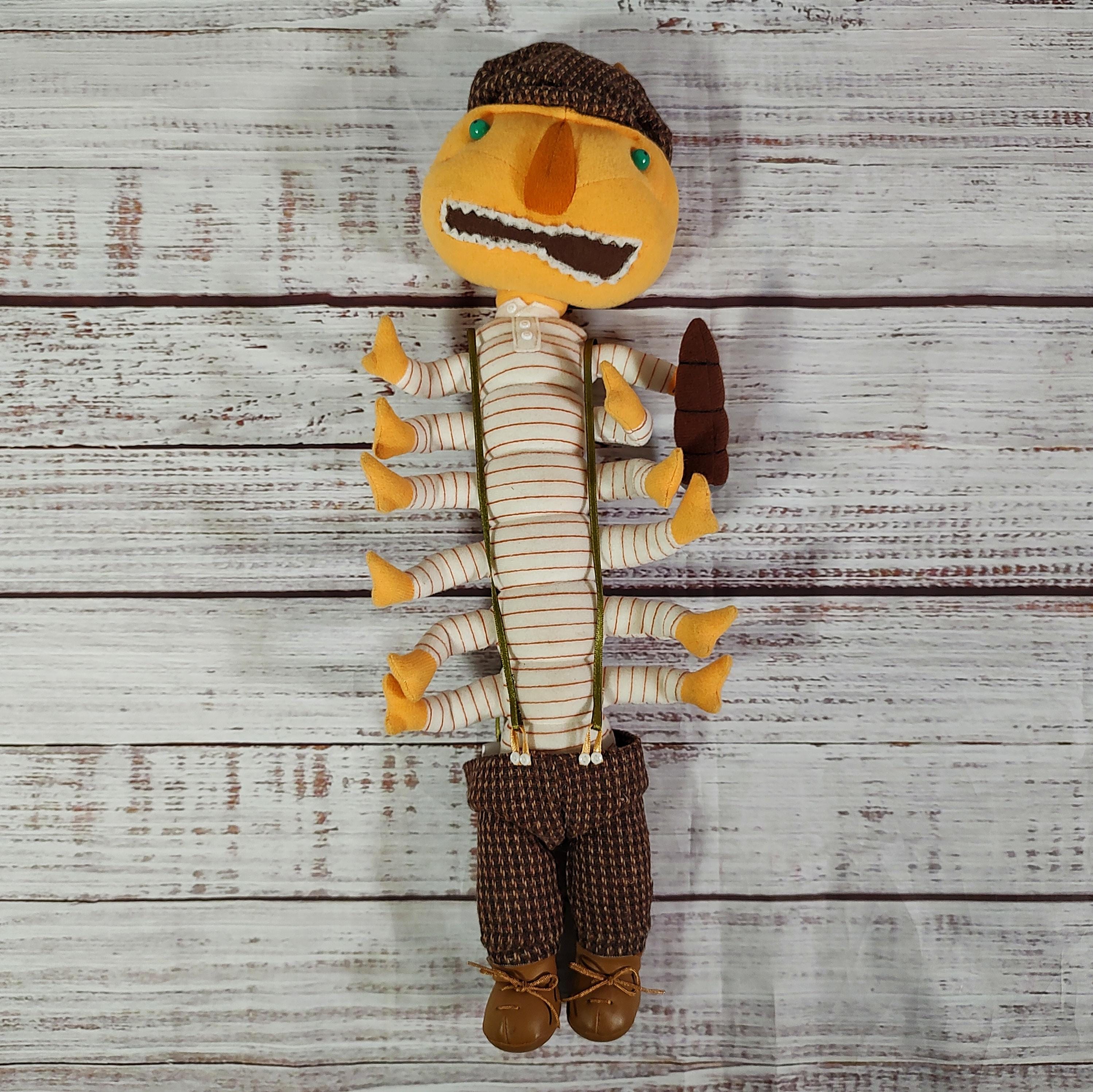 【あやっちさま】vintage ୨୧ * オレンジブラウンの瞳の ブタさん Vintage James and the Giant Peach Plush Mr. Catepillar / Retro