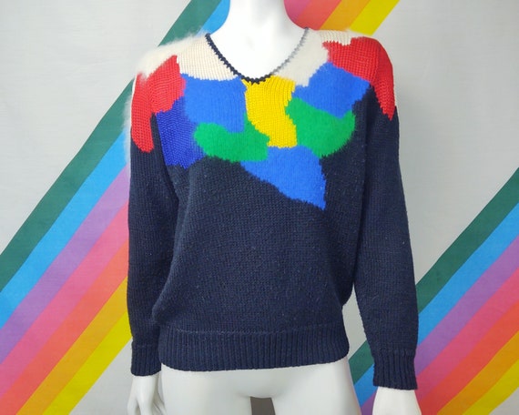 Vintage Sweater / Ugly Sweater / 1980s Sweater / 80s … - Gem