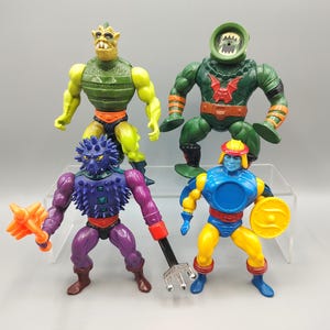 Vintage Masters of the Universe Action Figure / MOTU He-Man / Retro 1980s 80s / Whiplash Leech Spikor Cyclone