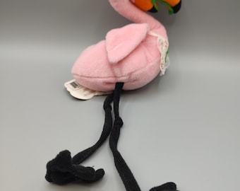 Vintage 1998 Meanies Series 2 Phlemingo Flamingo Plush Stuffed