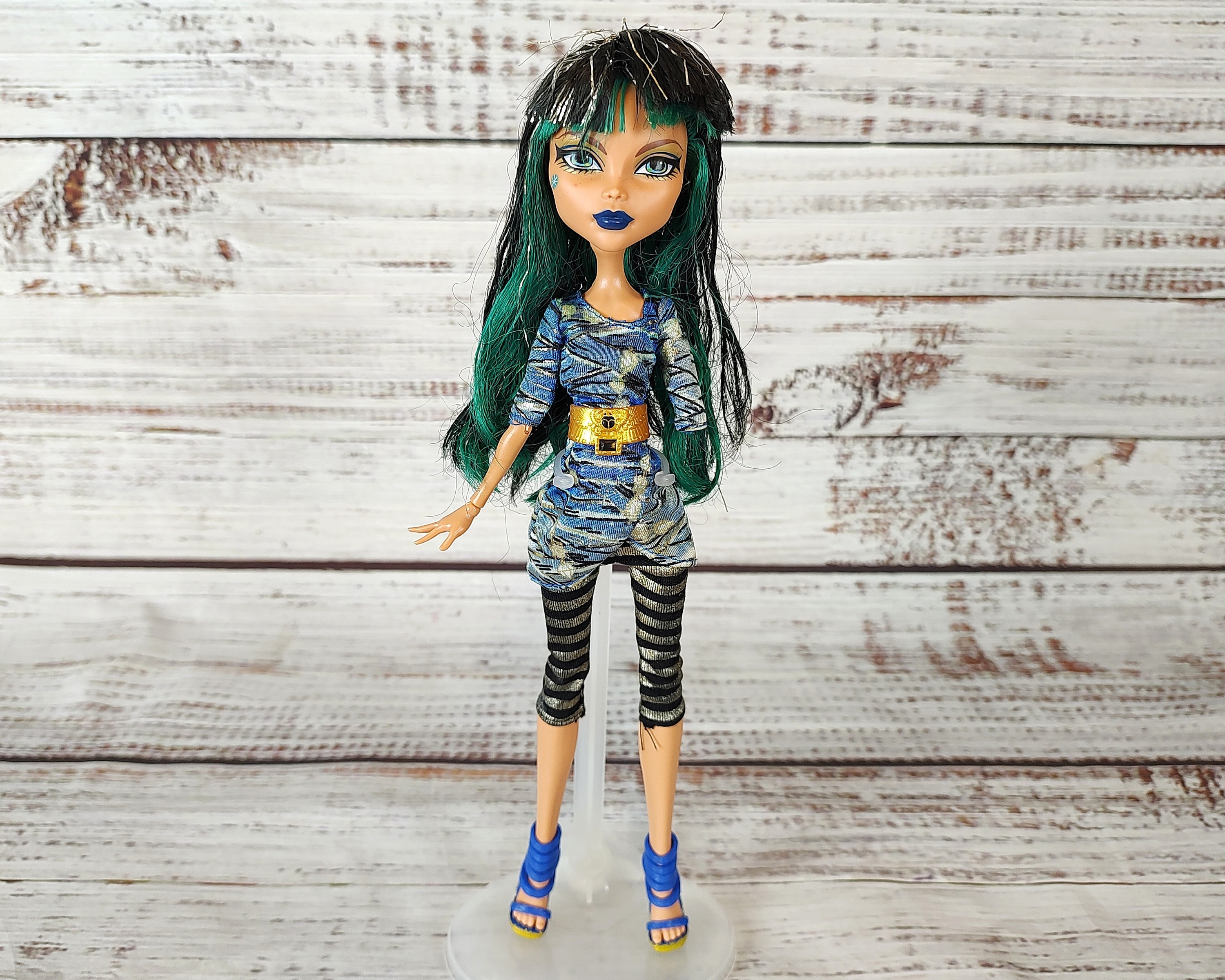 Monster High HTF retired Freaky fusion Cleo de Nile to Toreli G1 w/ clothes  doll