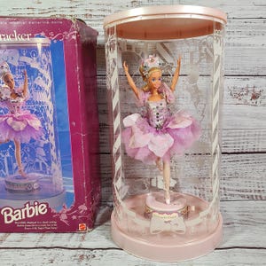 Vintage Barbie Nutcracker Musical Sugar Plum Fairy Rotating 1991 Mattel With Box / Mattel / Retro Toy Fashion Doll / 1980s 80s 1990s 90s