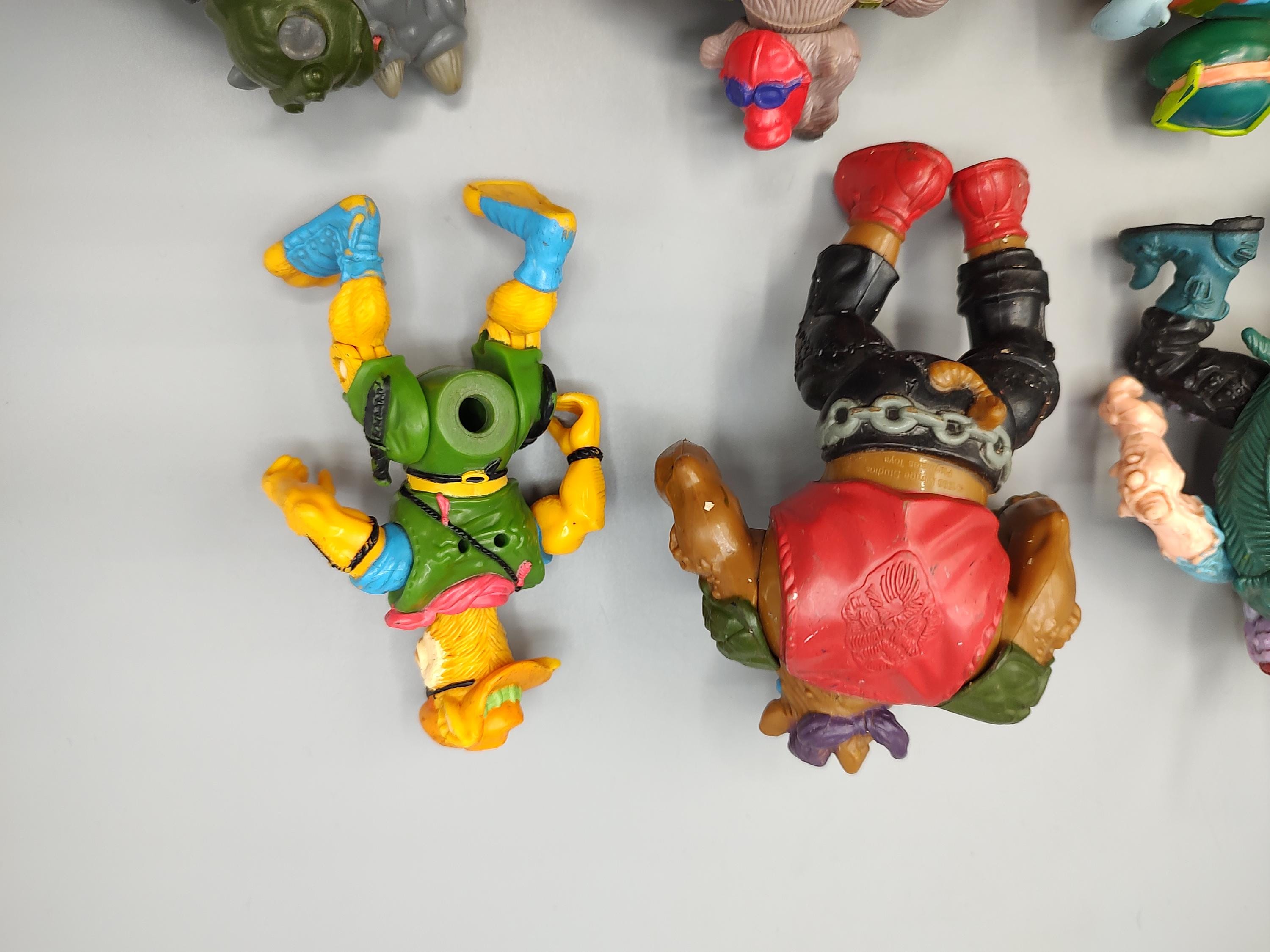 PARTS LOT of 7 / Vintage Teenage Mutant Ninja Turtles / TMNT Retro