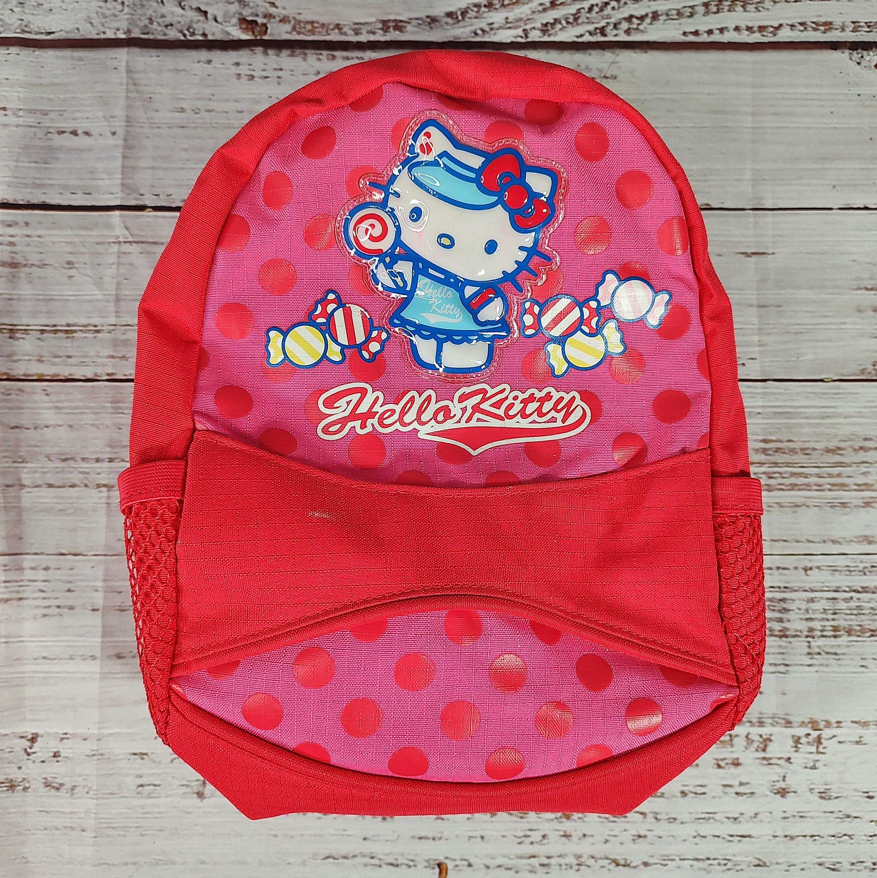 hello kitty backpack y2k Vintage Sanrio Hello Kitty Backpack Red Pink 2004 / 2000s 00s Y2k / Retro  Back Pack / Miniature Kids