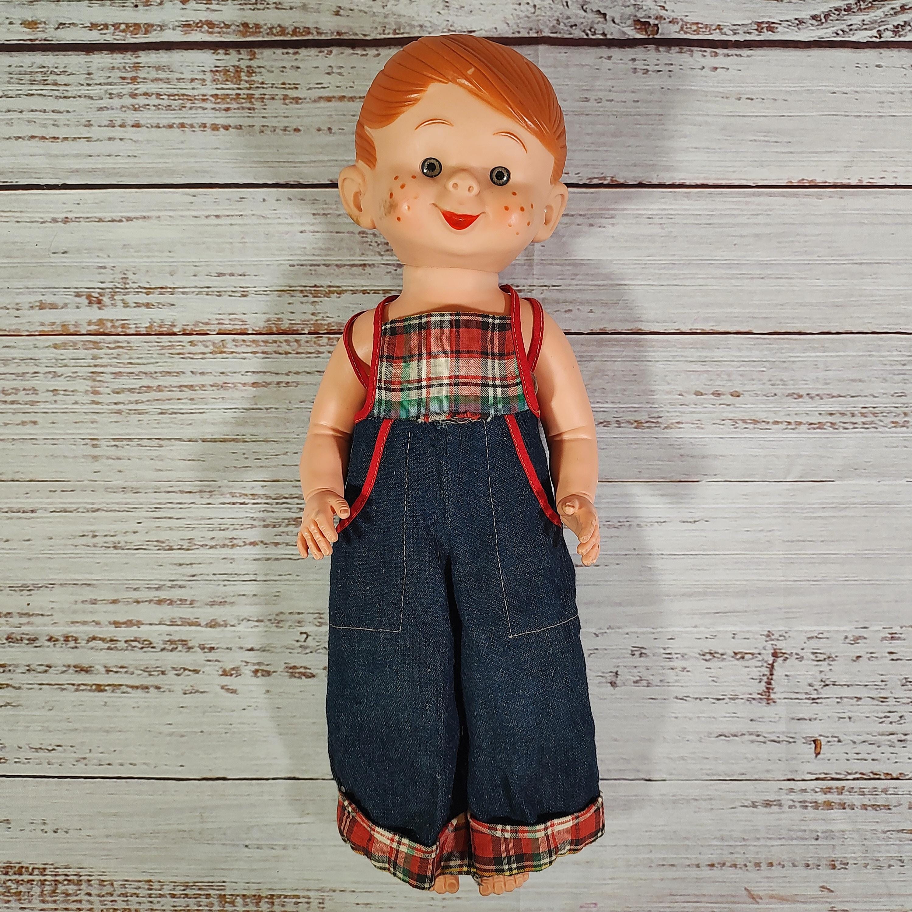 Vintage Boy Doll / Retro Rubber Doll / 1960s 60s / Vintage Toy 