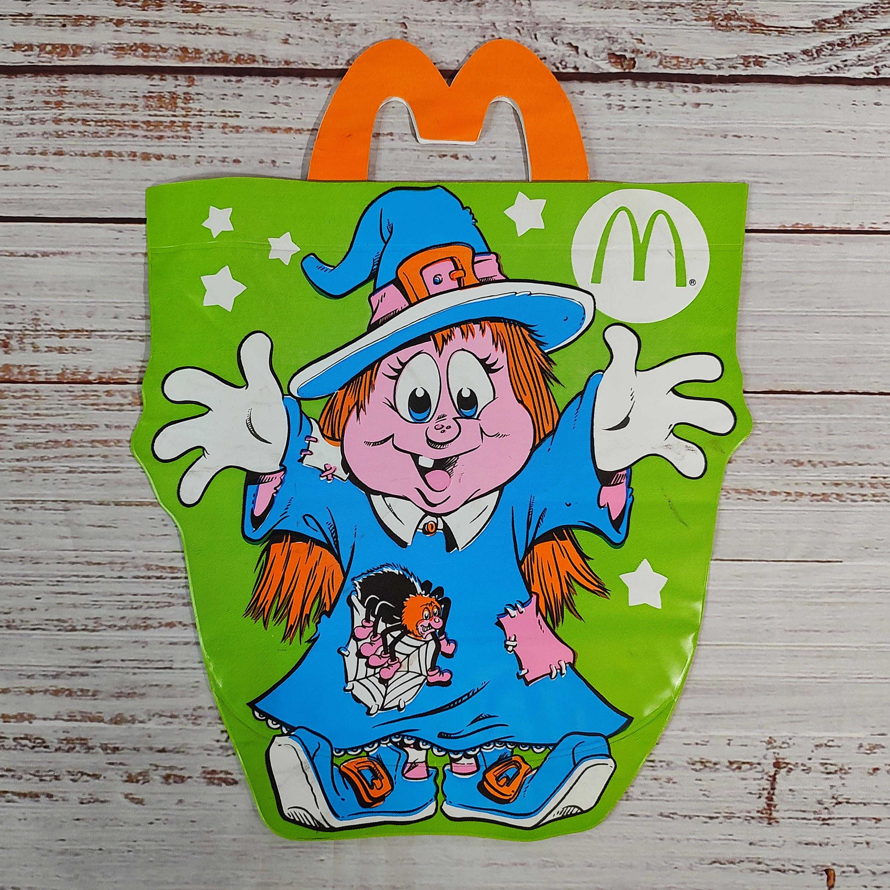 Vintage 1990 Mcdonalds Halloween Bag Trick or Treat Candy Vinyl