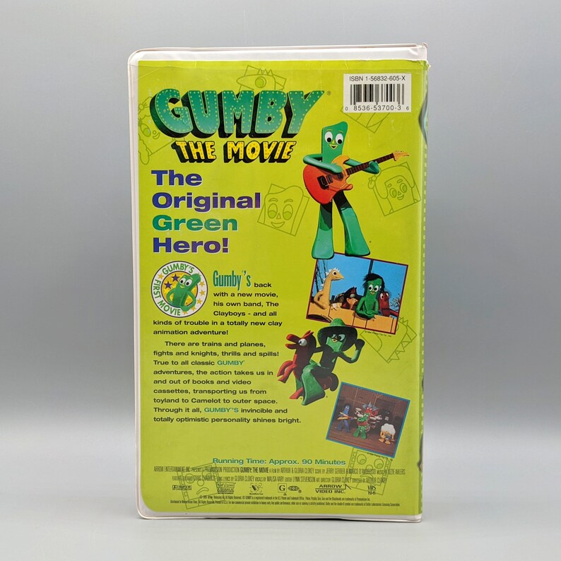 Gumby the Movie / Vintage Video VHS Tape / Retro Movie Film / Etsy