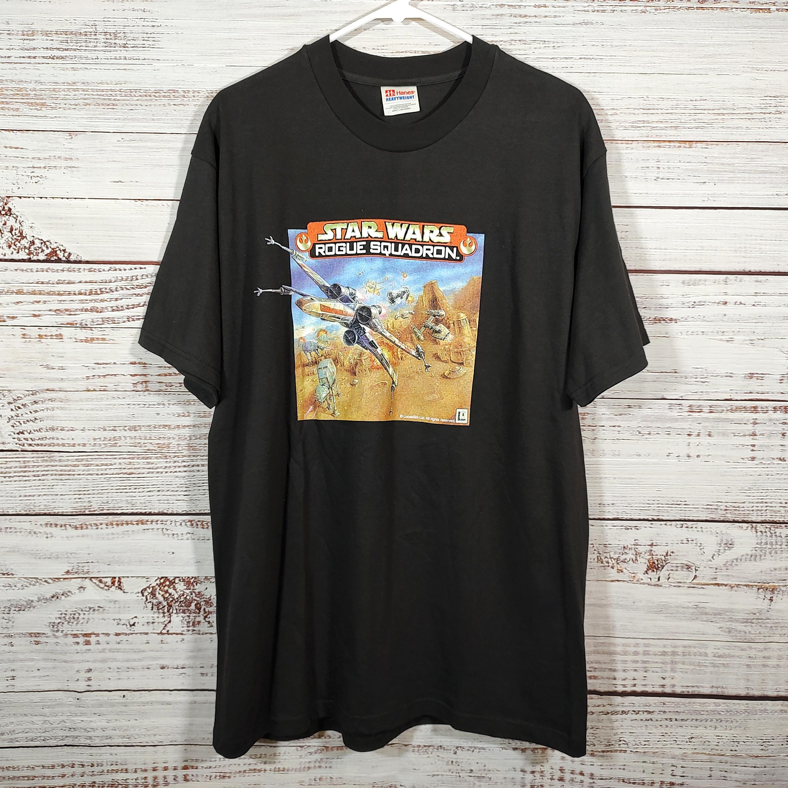 Vintage Star Wars Rogue Squadron N64 Nintendo X-wing Promo Tee