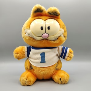 Vintage Garfield the Cat / Retro Stuffed Toy / Vintage Plush toy / Orange Black