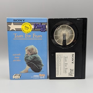 Tears For Fears Music Video / Vintage Video BETAMAX Tape / Retro Movie Film / 1990s 90s 1980s 80s
