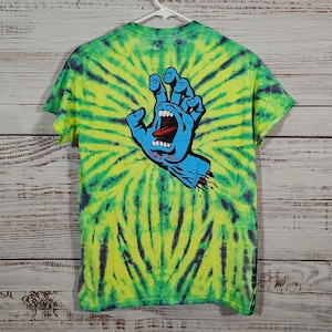 santa cruz screaming hand tie dye t shirt