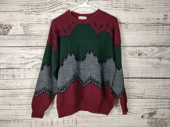 Vintage Sweater / Ugly Sweater / 90s Sweater / 19… - image 2