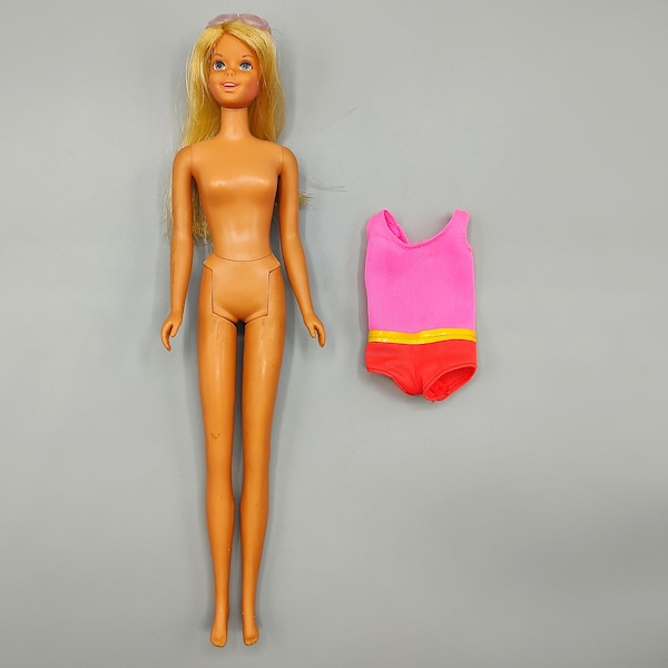 Vintage Barbie Malibu Francie Sun Set Swimsuit Glasses / Mattel / Barbie  / Retro Toy Fashion Doll / 1970s 70s 1960s 60s