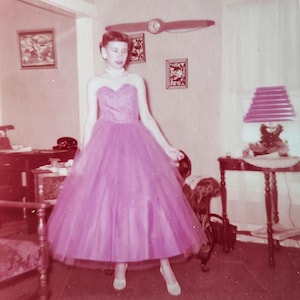 Pretty Young Woman Posing in Cocktail Dress / Art Antique Photography / Original Vintage Photo Snapshot / Found Photo