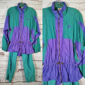 Purple and Green Windbreaker - Etsy